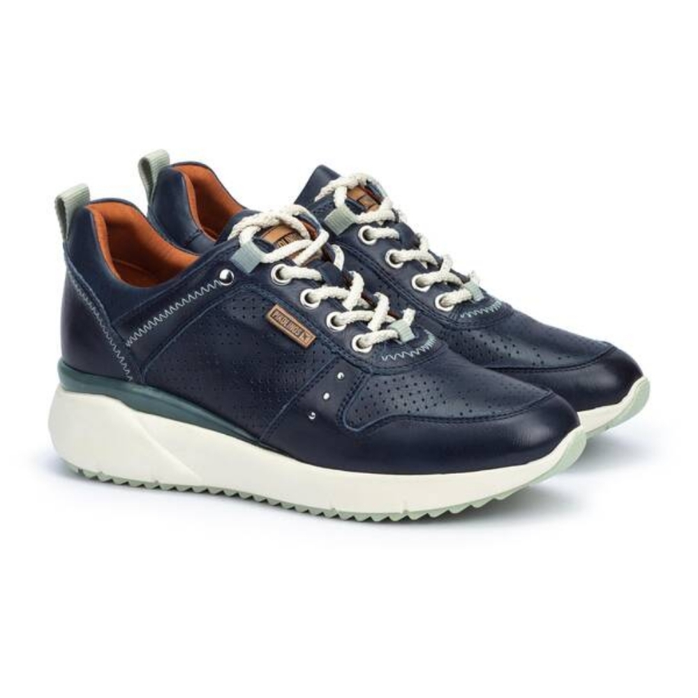 Pikolinos Sella Blue Wedge Sneakers Sz 40